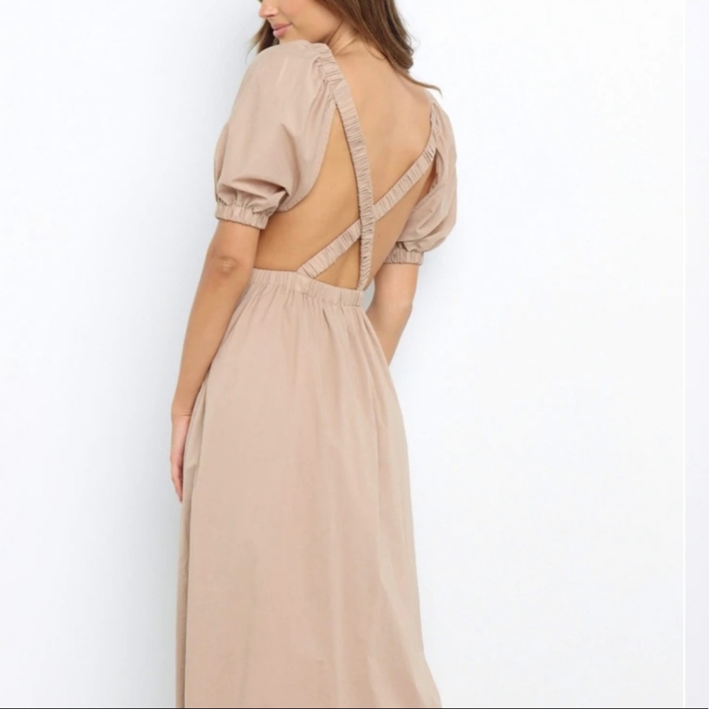 Petal and pup Ollie Dress - beige